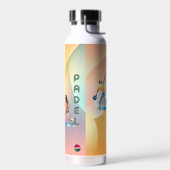 Padel Water Bottle: Vibrant Style Collection Vol.1 Waterfles (Links)