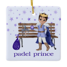 PADELORNAMENT – CHARMANTE PADELPRINS in BLAUW