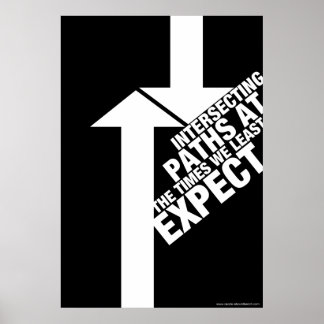 Paden snijden poster