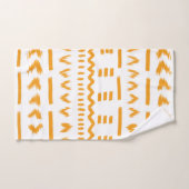 Paden van Sun Mudcloth Afrikaanse patroon in wit Bad Handdoek (Handdoek)