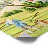 Padie in de rijstvelden poster (Hoek)