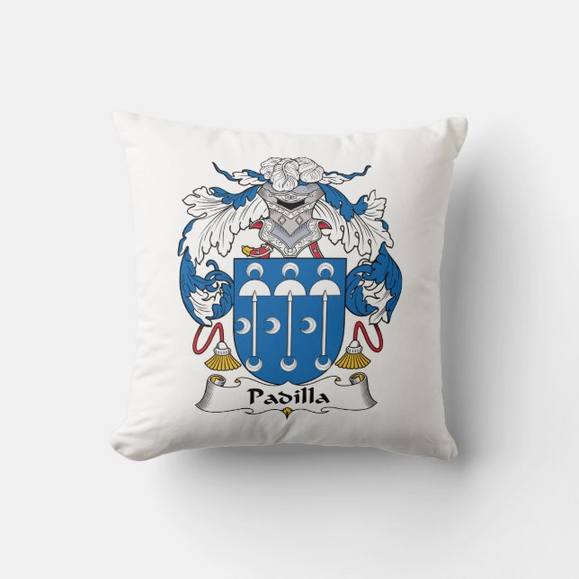 Padilla Family Crest Kussen (Voorkant)