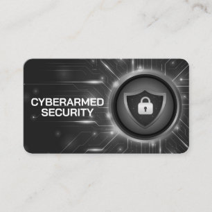 Padlock Cyber Tech Achtergrond Visitekaartje