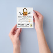  padlock, Locksmith Adverteren flyer (Hand)