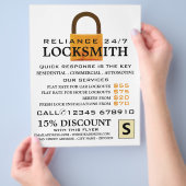 padlock, Locksmith Adverteren flyer (Hand)