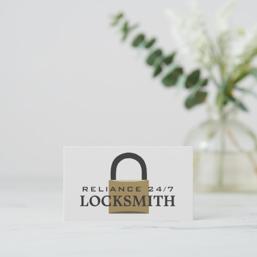 Padlock moderne, Carte de visite Locksmith (Debout devant)
