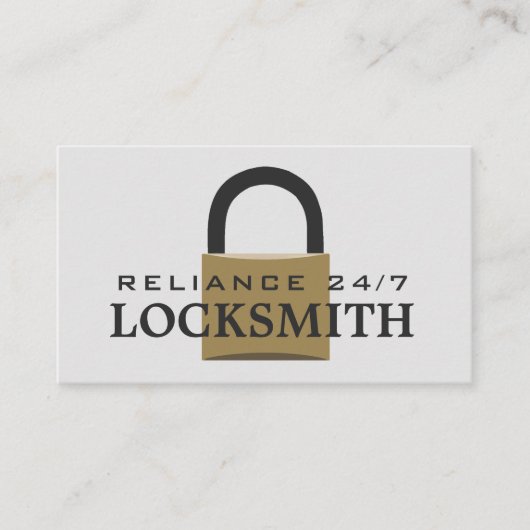 Padlock moderne, Carte de visite Locksmith (Devant)