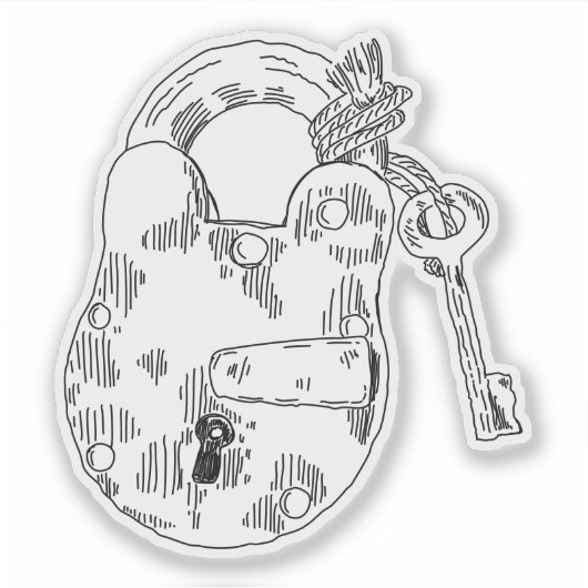 Padlock Sticker (Voorkant)