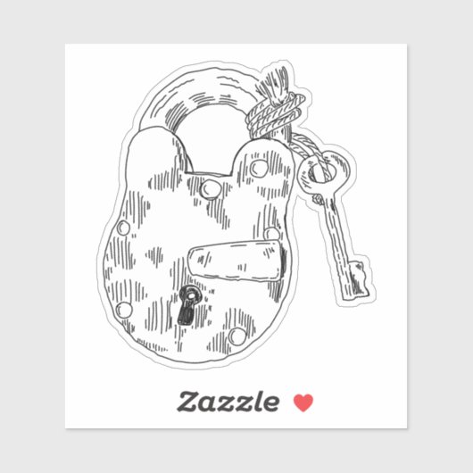 Padlock Sticker (Vel)