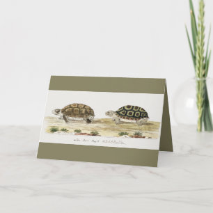 Padloper Tortoise Post-it Notes Kaart