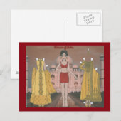 Padmini of India Paper Doll Briefkaart (Voorkant / Achterkant)
