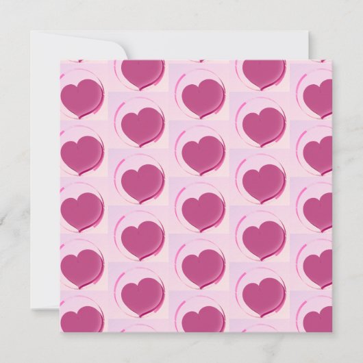 Padrão fofo de corações!! bedankkaart (Voorkant)