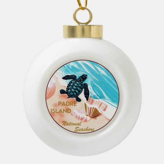 Padre Island National Seashore Keramische Bal Ornament (Voorkant)