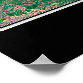 Padre Island National Seashore Texas Satellite Map Poster (Hoek)