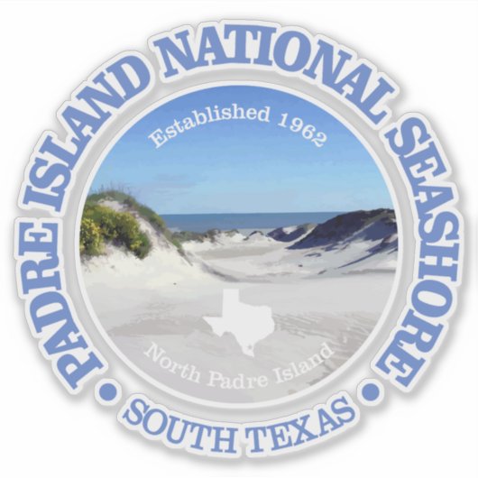 Padre Island NS Sticker (Voorkant)
