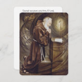 Padre Pio catholique funéraire Carte Sainte (Devant / Derrière)