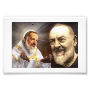 Padre Pio Foto Afdruk
