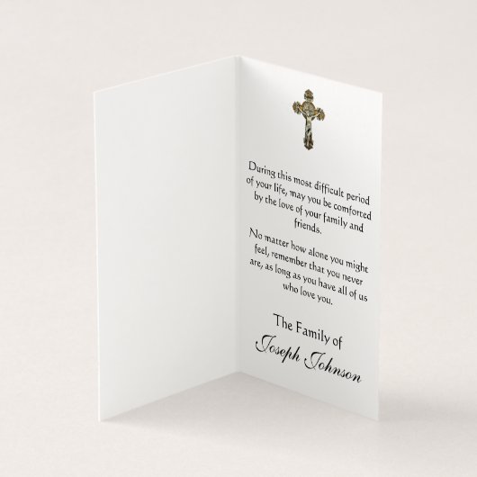 Padre Pio katholiek condoleances Bedankt kaarten (Binnen)