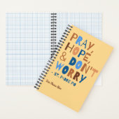 Padre Pio Pray Hope maakt je geen zorgen over Insp Notitieboek (Binnen)