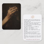 Padre Pio Prière après la carte de prière communal (Devant / Derrière)