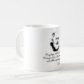 Padre Pio Quotes Koffiemok (Voorkant links)