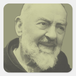 Padre Pio van Pietrelcina Vierkante Sticker