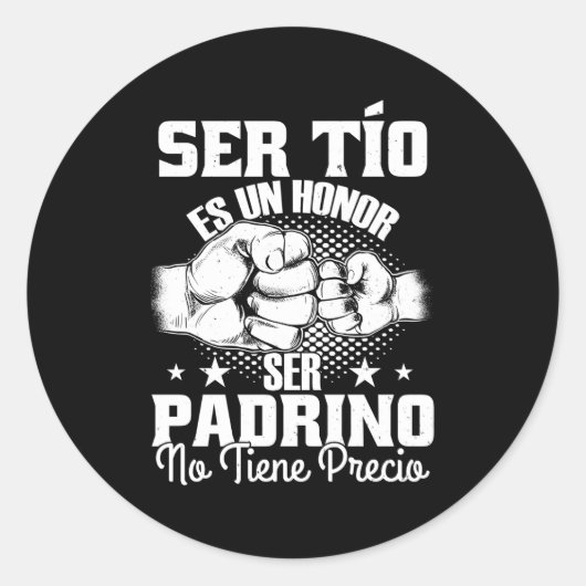 Padrino Ronde Sticker (Voorkant)
