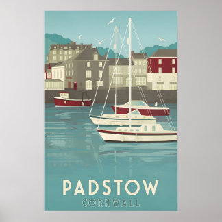 Padstow Cornwall Reisposter Poster