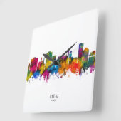 Padua Italy Skyline Vierkante Klok (Hoek)