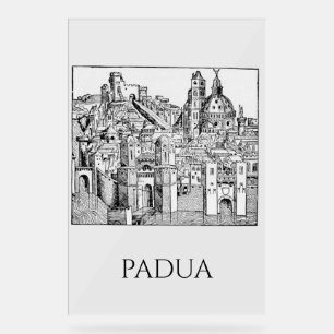 Padua Médiéval Minimaliste Ciel en Ligne Art