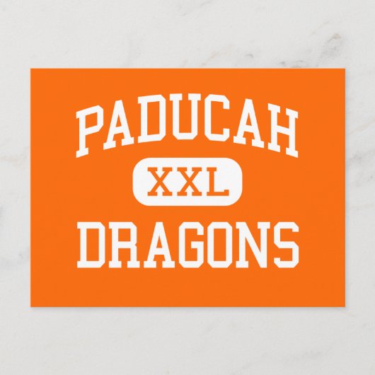 Paducah - Dragons - High School - Paducah Texas Briefkaart (Voorkant)
