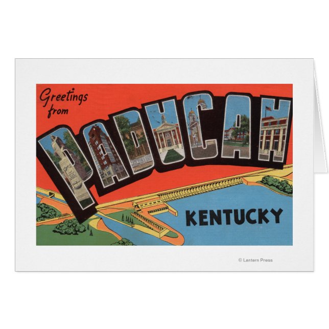 Paducah, Kentucky - Grote lettertjes (Voorkant Horizontaal)