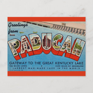 Paducah KY Groet Ansichtkaart Briefkaart
