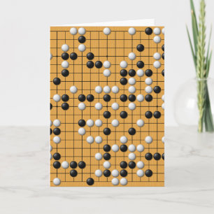 Paduk/Baduk/Go Asian Board Game wenskaart Kaart