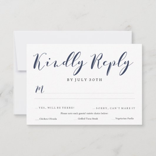Paduka Script RSVP | HUWELIJKEN Kaartje (Voorkant)