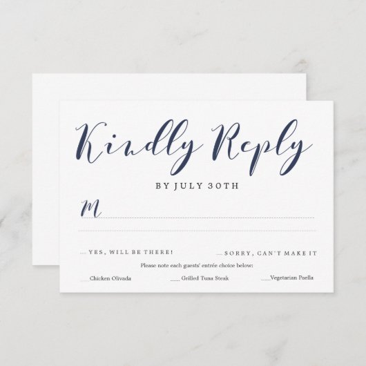 Paduka Script RSVP | MARIAGE (Devant / Derrière)