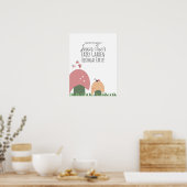 Padybugs Butterflies Poster (Keuken)