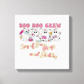 Paediactric Nurse Fun Halloween Design Essential T Canvas Afdruk