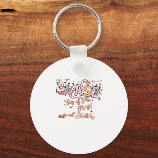 Paediactric Nurse Fun Halloween Design Essential T Sleutelhanger (Voorkant)