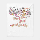 Paediatric Nurse Fun Halloween Ontwerp Essentieel Fleece Deken (Voorkant)