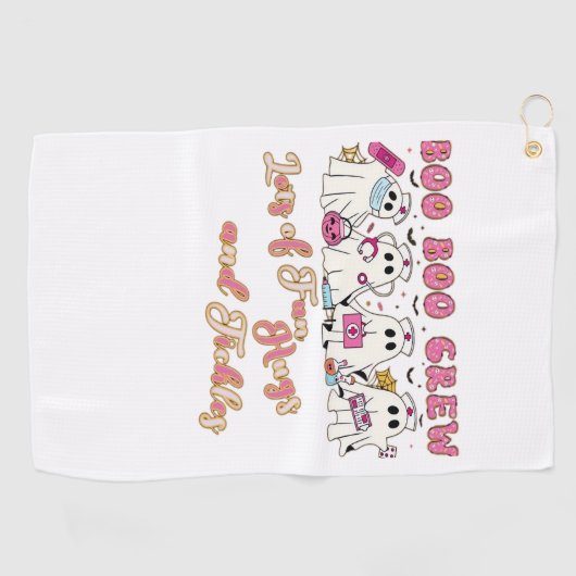 Paediatric Nurse Fun Halloween Ontwerp Essentieel Golfhanddoek (Horizontaal)