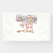 Paediatric Nurse Fun Halloween Ontwerp Essentieel Spandoek (Horizontaal)
