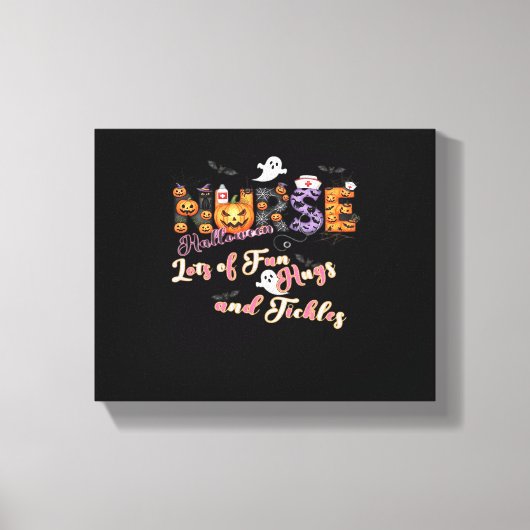 Paediatrics Nurse Fun Halloween Design Essential Canvas Afdruk (Voorkant)