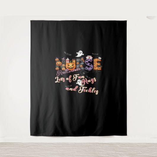 Paediatrics Nurse Fun Halloween Design Essential Wandkleed (Voorkant)
