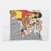 Paella espagnole de serviette de cuisine (Horizontal)