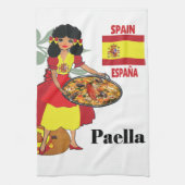 Paella espagnole de serviette de cuisine (Vertical)