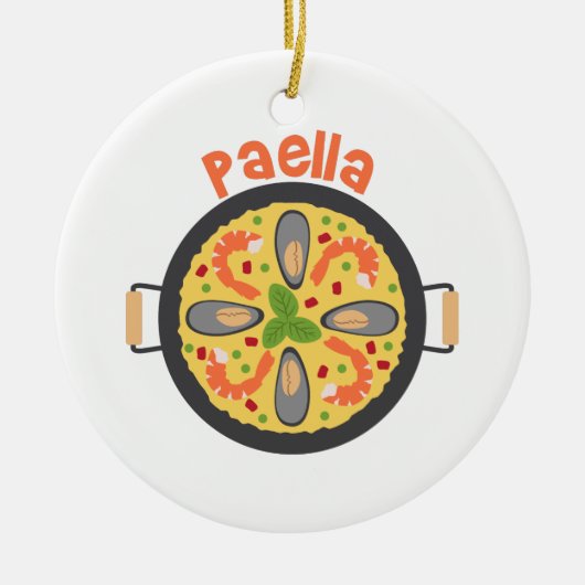 Paella Keramisch Ornament (Voorkant)