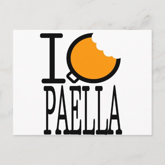 paella-passie briefkaart (Voorkant)
