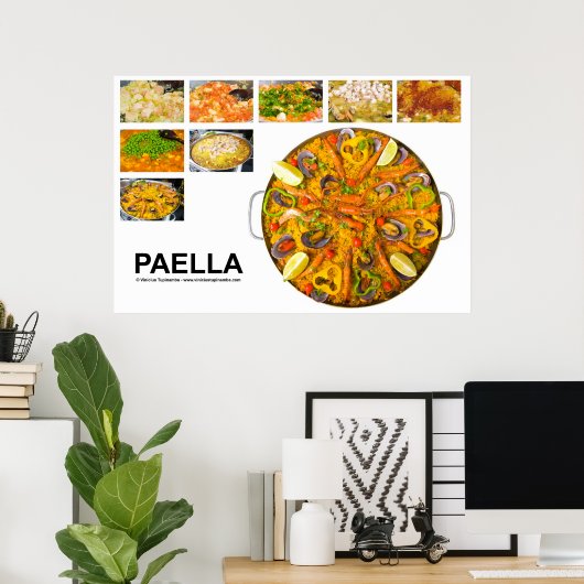 paella poster (Thuiskantoor)