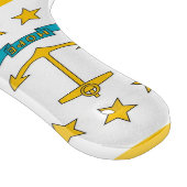 Pagaie de planche à découper en verre avec drapeau (Coin)